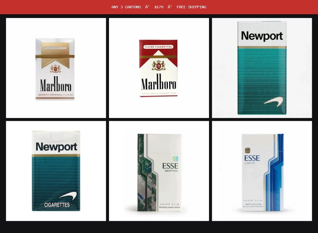 Any 3 Cartons — $170 Free Shipping
